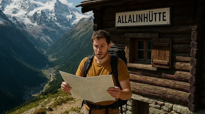 Allalinhütte - generated with AI - Copilot | © DAV Wuppertal / Stefan Strunk / generated with AI